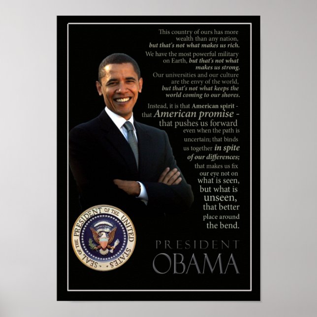 Obama-affisch Poster (Framsidan)