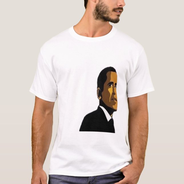 Obama Affisch T Shirt (Framsida)