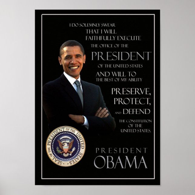 Obama ämbetseden poster (Framsidan)