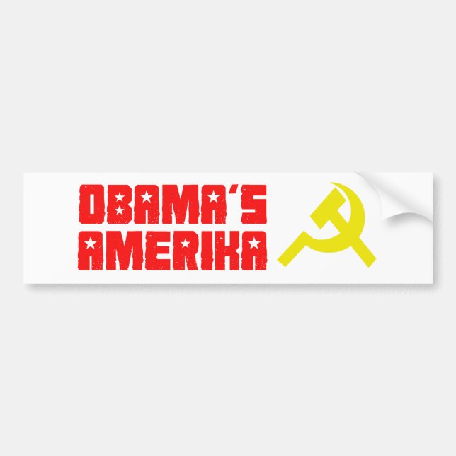 Obama Amerika 3 Bildekal (Framsidan)