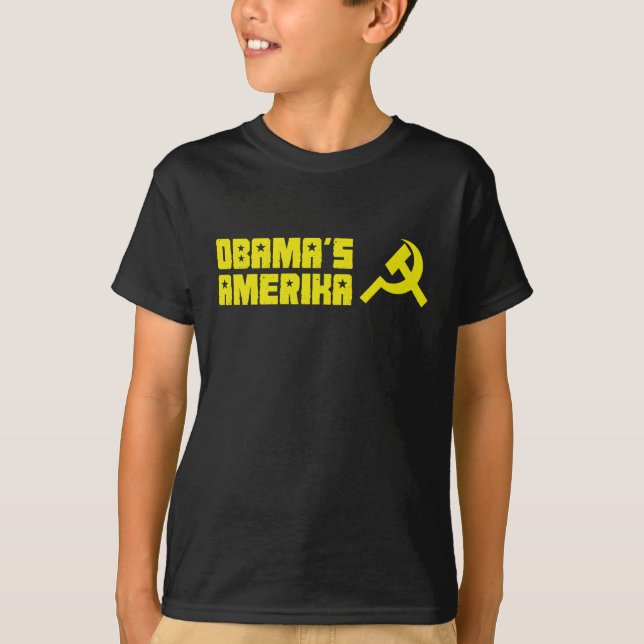 Obama Amerika T Shirt (Framsida)