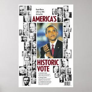Obama: Amerikanska röster Poster