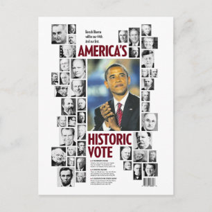 Obama: Amerikanska vykort för historiska röster