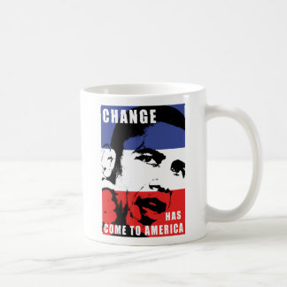 Obama - ändra har kom till Amerika Kaffemugg