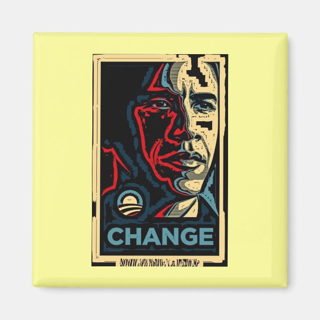 Obama-ändring Magnet (Framsidan)