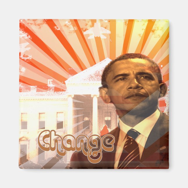 Obama-ändring Magnet (Framsidan)