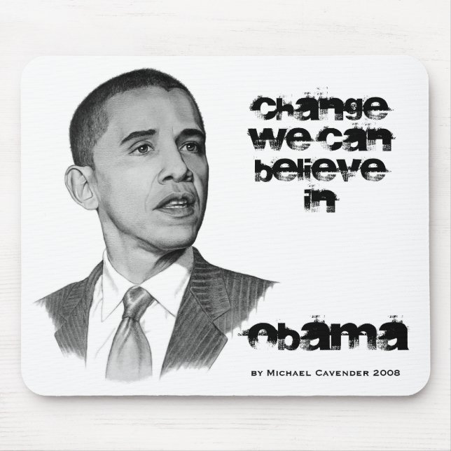 OBAMA ändring Mousepad Musmatta (Framsidan)