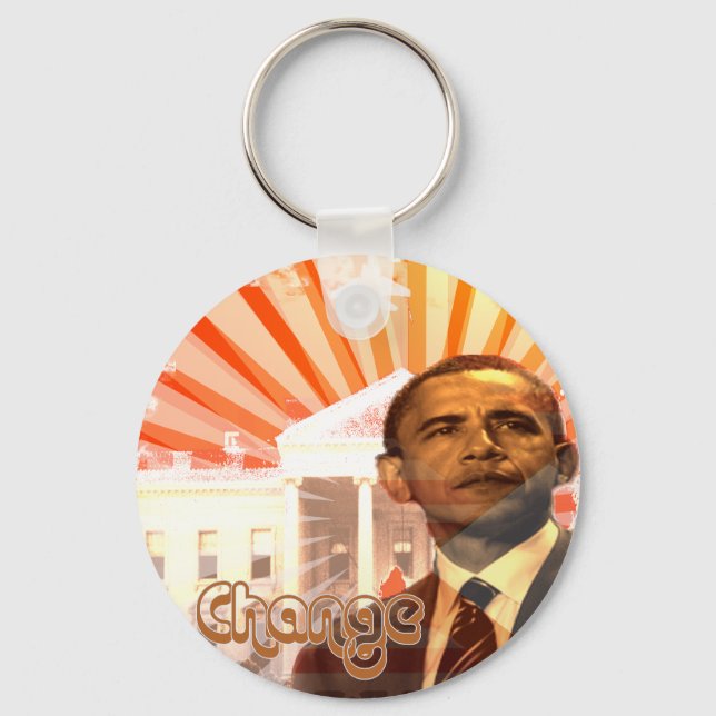 Obama-ändring Nyckelring (Framsida)