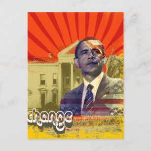 Obama-ändring - vykort
