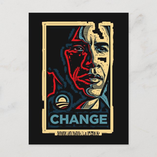 Obama-ändring Vykort (Framsida)