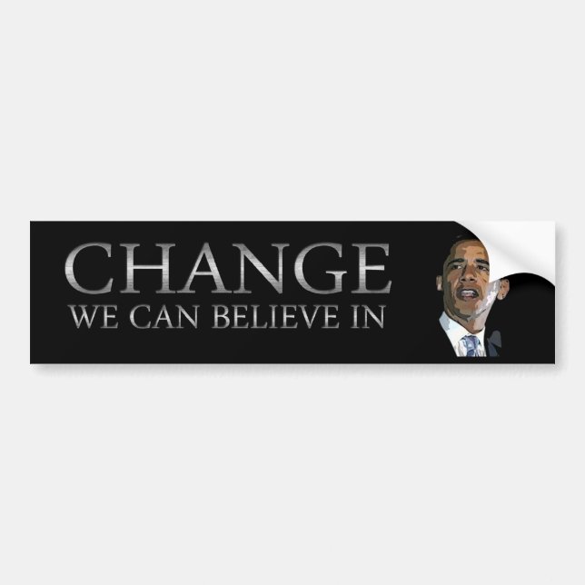 Obama ändringsbildekal bildekal (Framsidan)