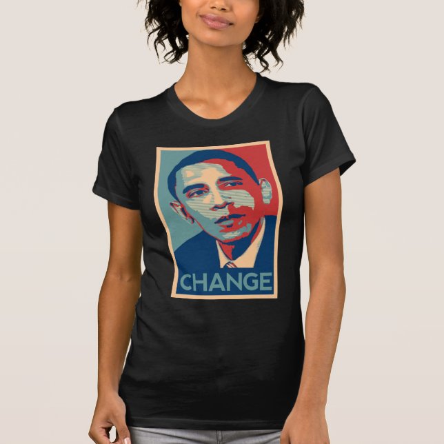 obama ändringstshirt t-shirt (Framsida)