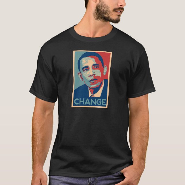 obama ändringstshirt t-shirt (Framsida)