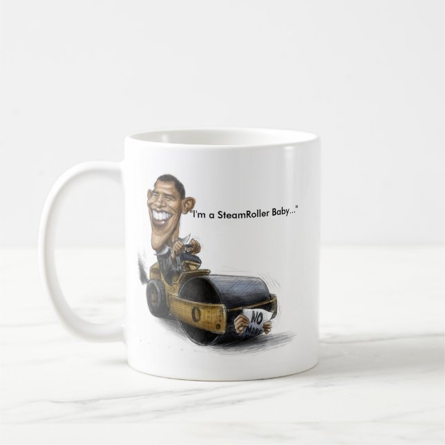 Obama ångvältmugg kaffemugg (Vänster)