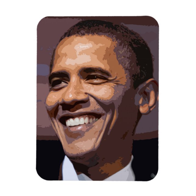 Obama Ansikte Magnet för 2012 (Vertikal)