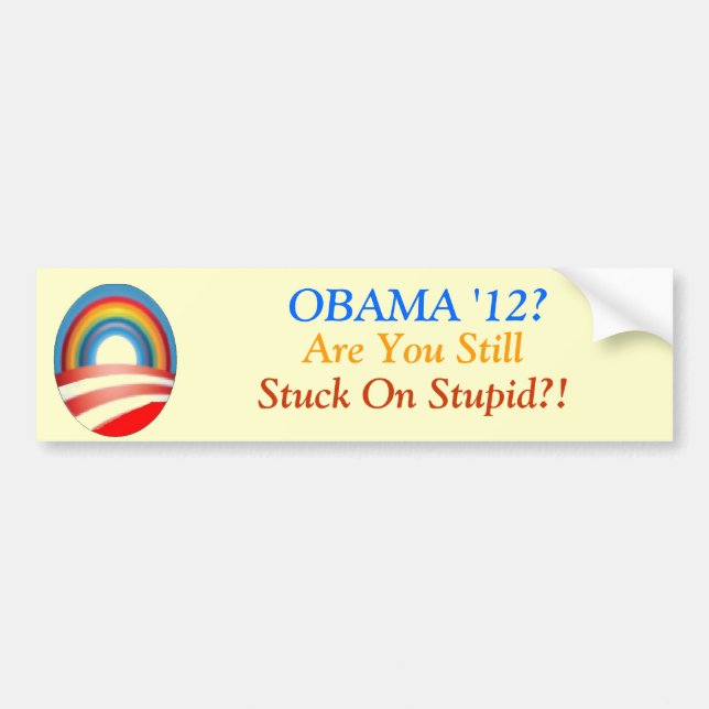 Obama? Är du stillbilden som klibbas på dumt?! Bildekal (Framsidan)