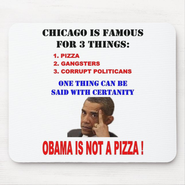OBAMA ÄR INTE EN PIZA MUSMATTA (Framsidan)