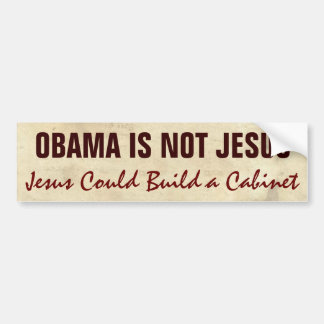 Obama är inte Jesus roligt politiskt Bildekal
