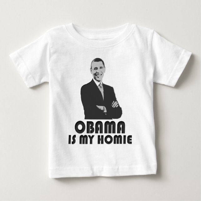 Obama är min Homie T-shirt (Framsida)