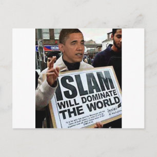 Obama är muslim. vykort