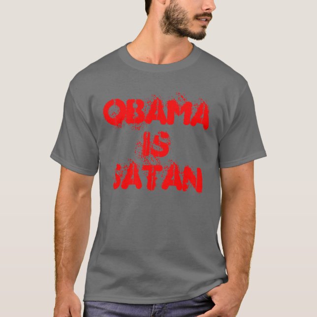 Obama är Satan T-shirt (Framsida)