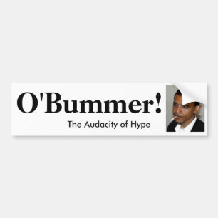 Obama är skräddarsy O'bummer - Bildekal