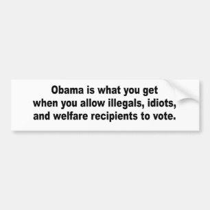 Obama är vad du får when bildekal