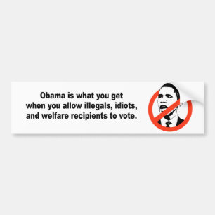 Obama är vad du får when bildekal