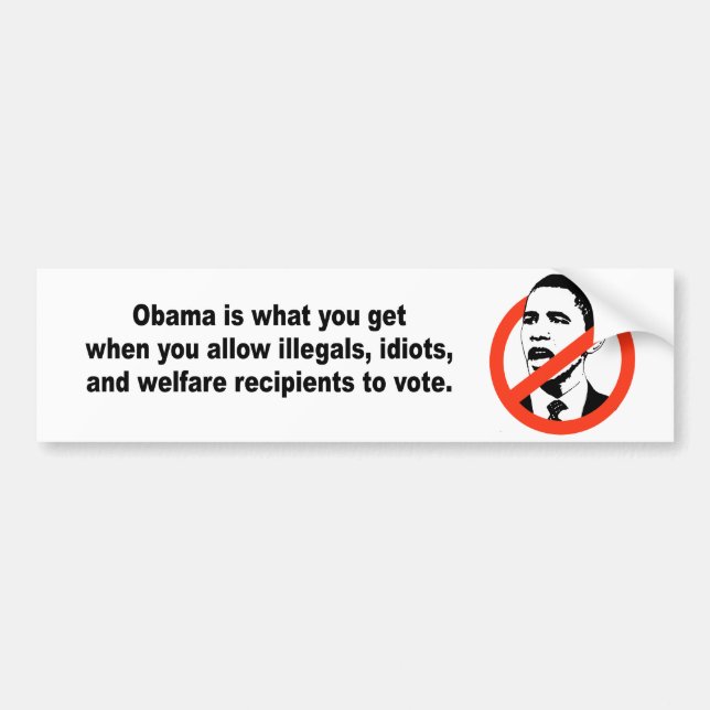 Obama är vad du får when bildekal (Framsidan)