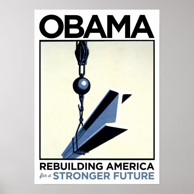 Obama: Återuppbyggnad av Amerika Poster (Framsidan)
