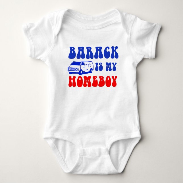 Obama baby - Barack är min Homeboy Tee Shirt (Framsida)