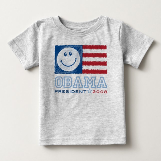 Obama Baby Tee Shirt (Framsida)