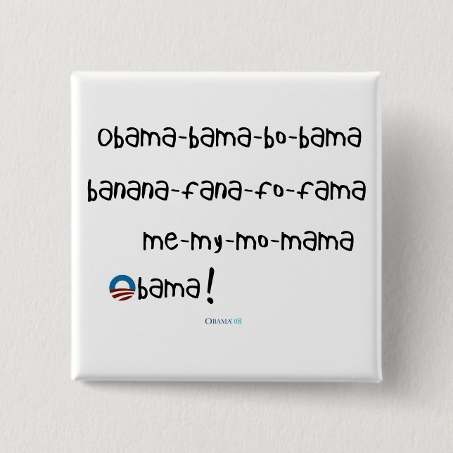 Obama-bama-Bo-bama knäppas Knapp (Framsida)