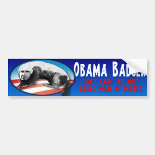 Obama bäverskinn - tar precis vad han önskar bildekal