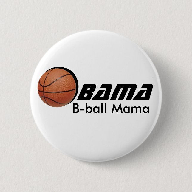 Obama Bball mammor knäppas Knapp (Framsida)
