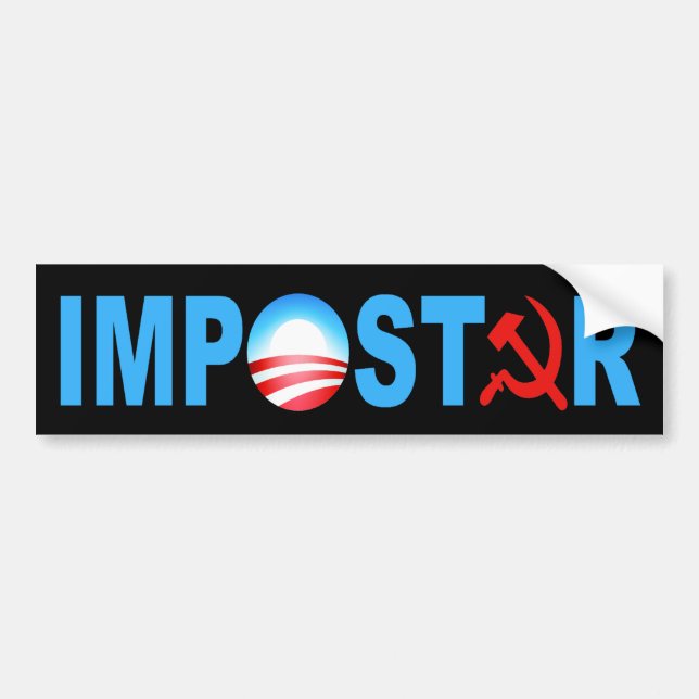 Obama bedragare bildekal (Framsidan)