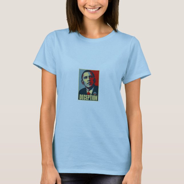 OBAMA BEDRÄGERI T-SHIRT (Framsida)