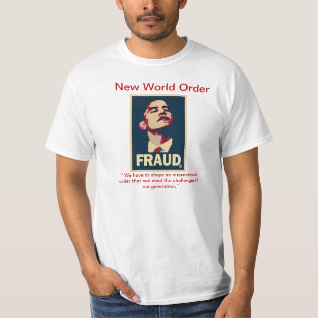 Obama bedrägeriskjorta tee (Framsida)
