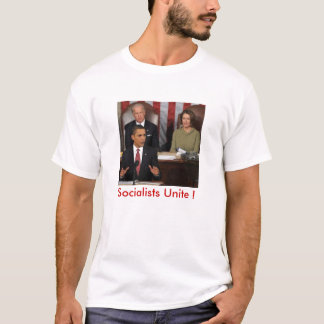 obama_beleid_207645e socialister förenar! tee shirt