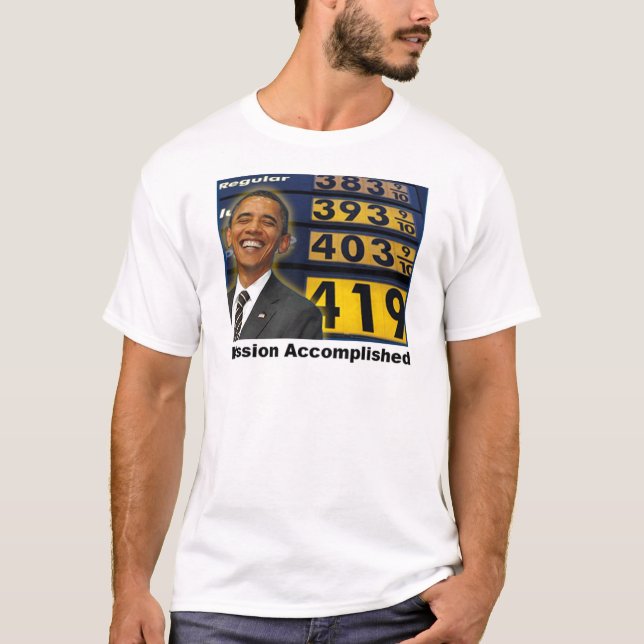 Obama bensinpriser tee (Framsida)