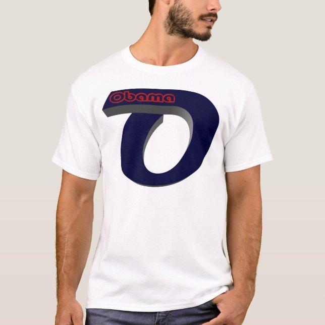 Obama beträffande utvalt t-shirt (Framsida)