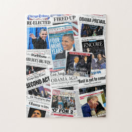 Obama Beträffande-Valde tidningsCollagepussel Pussel