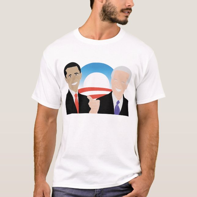Obama Biden '08 grundläggande Tshirt Tee Shirt (Framsida)