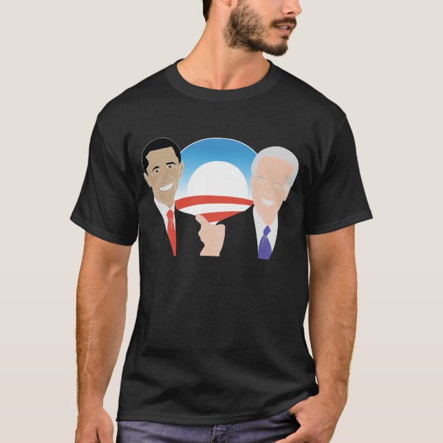 Obama - Biden '08 Tshirt Tee Shirt (Framsida)
