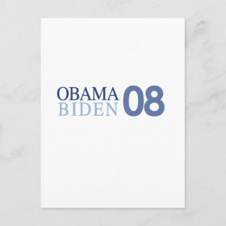 Obama Biden "08 Vykort