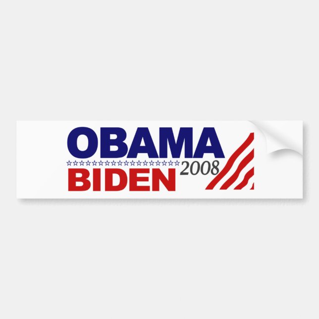 Obama Biden 2008 Bildekal (Framsidan)