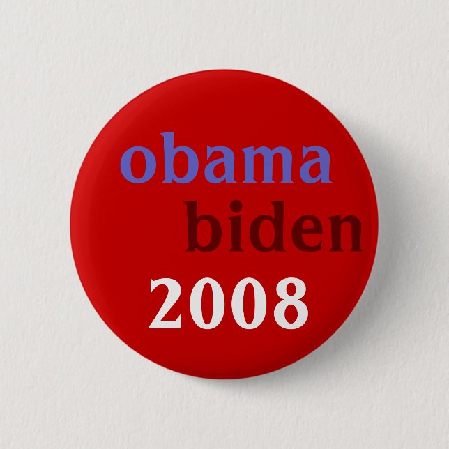 Obama Biden 2008 Knapp (Framsida)