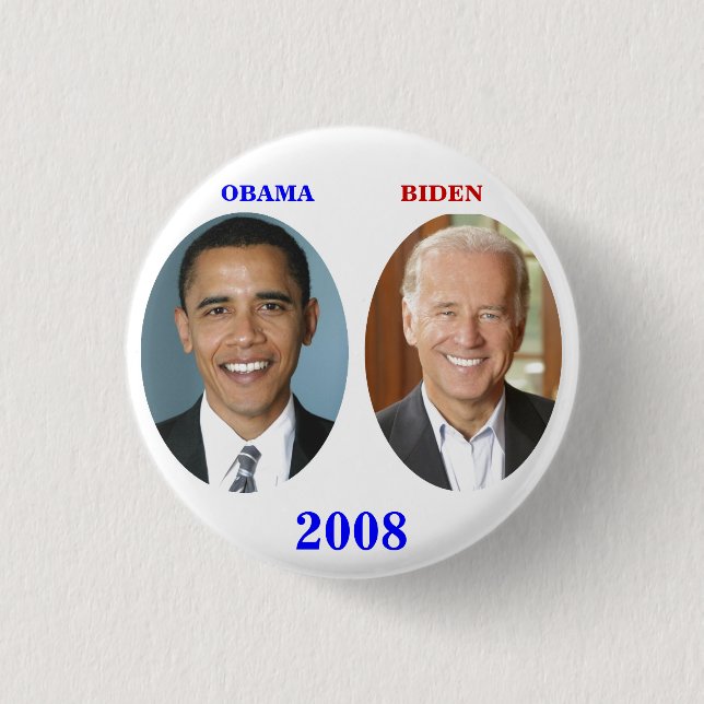 OBAMA BIDEN 2008 KNAPP (Framsida)
