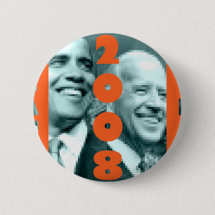 Obama Biden 2008 knäppas Knapp