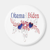 Obama Biden 2008 Patriotic Hearts